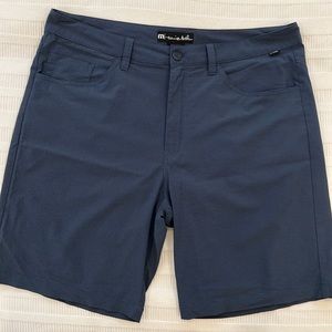 Men’s Travis Mathew 5-Pocket Golf Shorts Blue Size 36